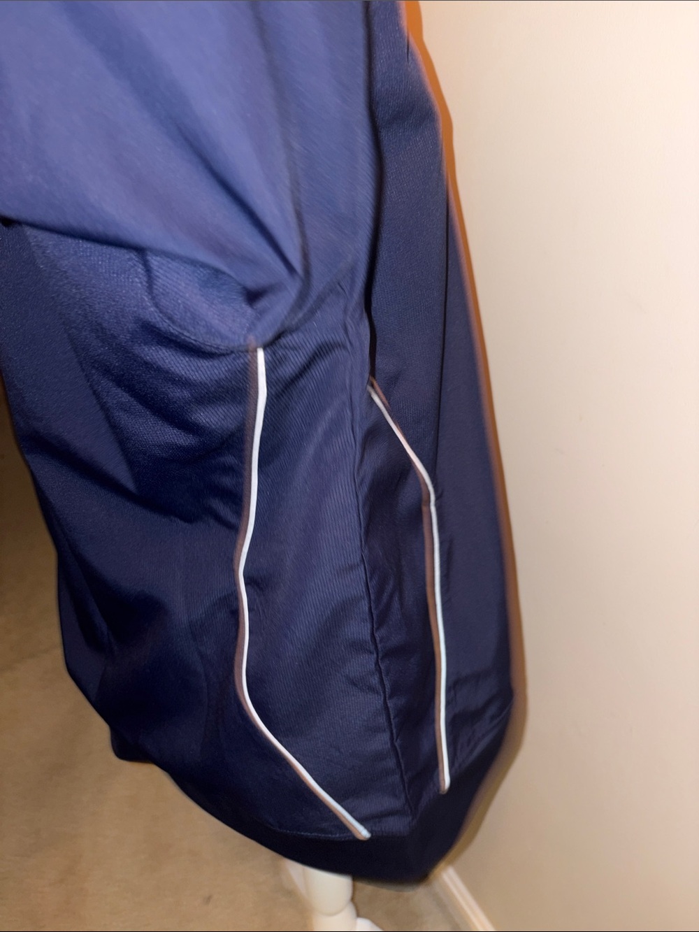 Under Armour Dark Navy Full Zip Track Jacket with White Logo - Picture 4 of 9